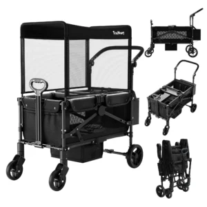 Foldable All-Terrain Wagon w/Canopy--300 Pound Capacity