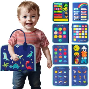 Busy Board Montessori Sensory Educational Travel Book