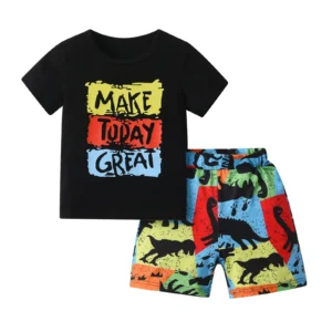 Boy's Short Sleeve T-Shirt & Shorts Set