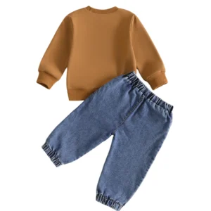 Unisex Coffee Sweatshirt & Denim Jeans