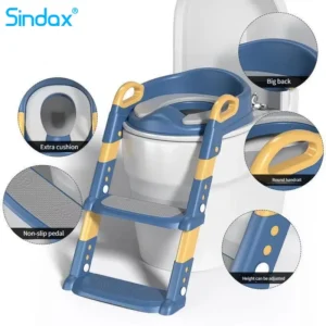Foldable Kids Toilet Seat with Steps